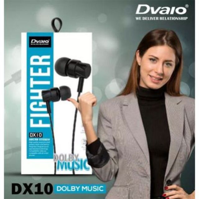 Dvaio DX-10 Wired In the Ear Phones with Mic - White or Black