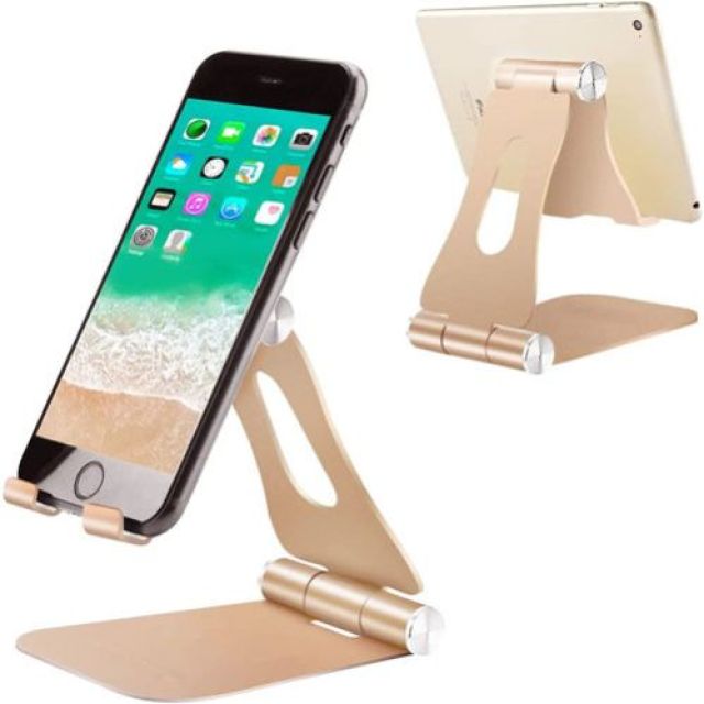 Mobile Holder Foldable Gold Colour