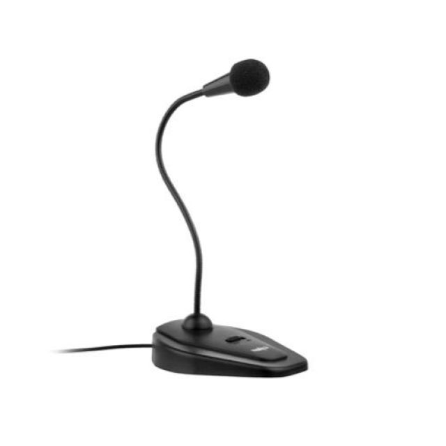 Frontech Desktop Flexible 3.5mm Jack Microphone for PC Desktop, Mic for Gaming