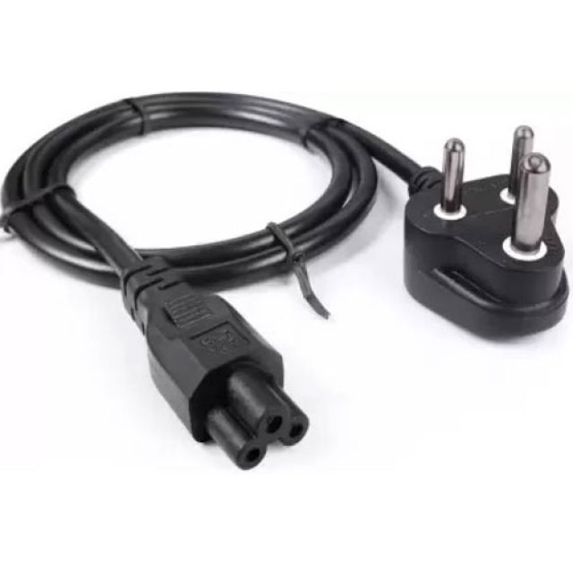 laptop adapter power cable 1.5m  (Black, For Laptop, 1.5 m)