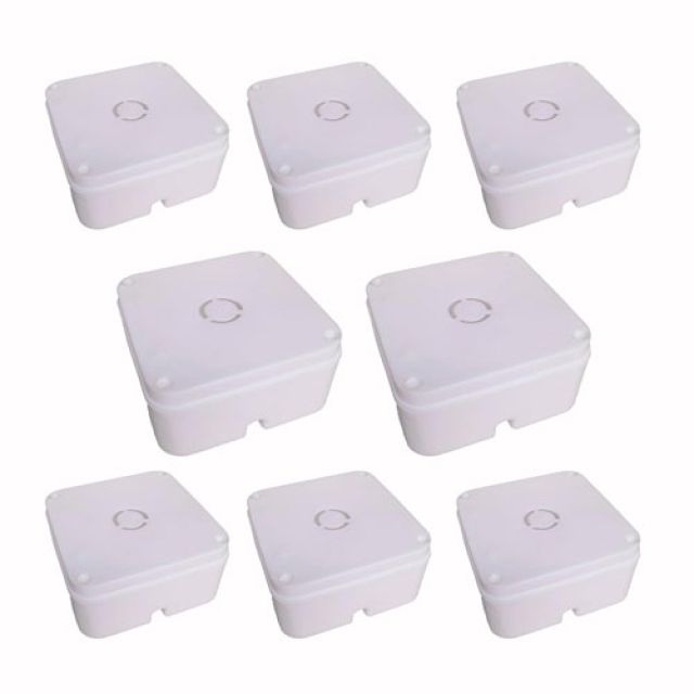 PVC Junction Box For Mounting CCTV Camera 4x4 (Pack Of 8)