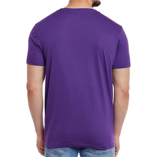 Vimal Jonney Cotton Rich V Neck T-shirts - Light Purple Colour
