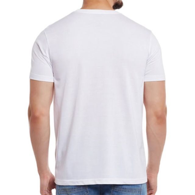 Vimal Jonney Cotton Rich V Neck T-shirts - White Colour