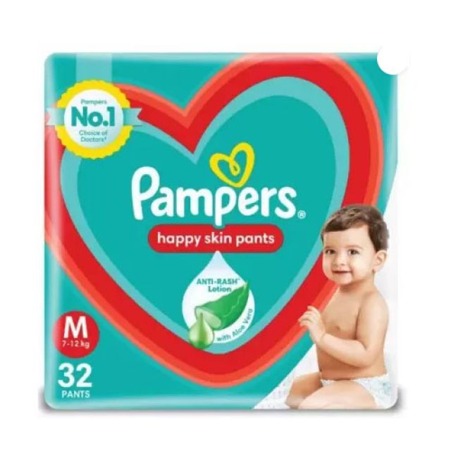 Pampers Baby Diaper pants Medium 32 - M  (32 Pieces)