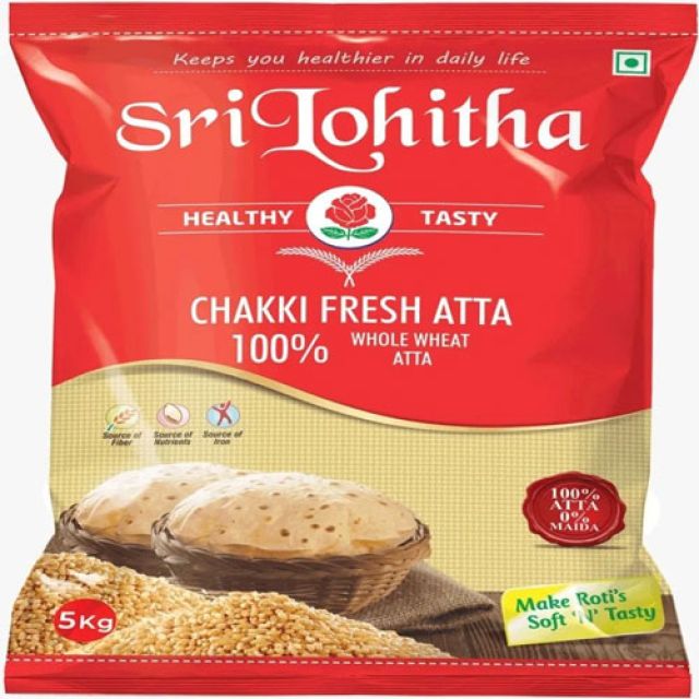 Sri Lohitha Chakki Fresh Atta( గోధుమపిండి ) 1Kg