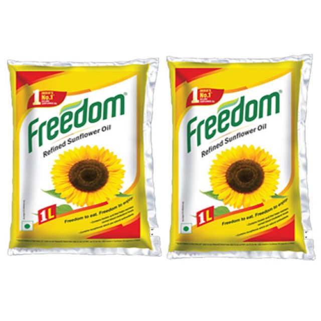 Pack of 2 Freedom Refined Sunflower Oil 1L (Total 2L)