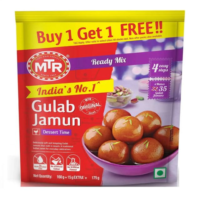 MTR Gulab Jamun Mix 175G (Buy 1 Get 1 Free)