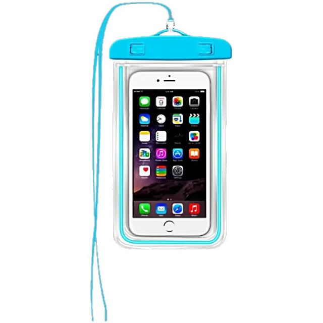 Waterproof Touch Sensitive Mobile Rain Pouch With Air Lock - Assorted Colour, 1 pc