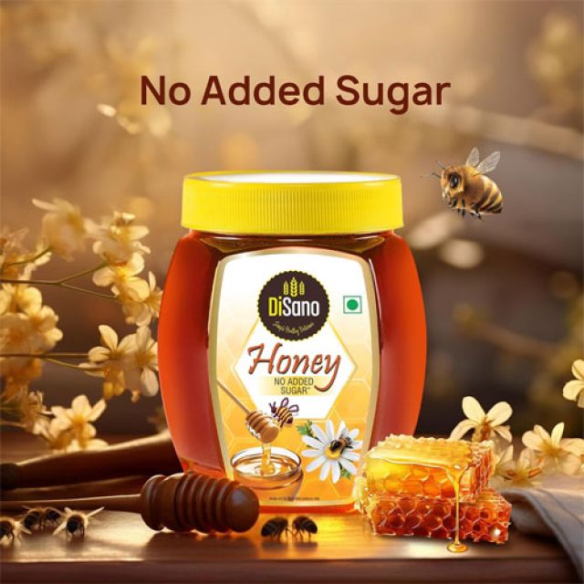 500g DiSano Honey, Pure with No Sugar Added, For Fitness