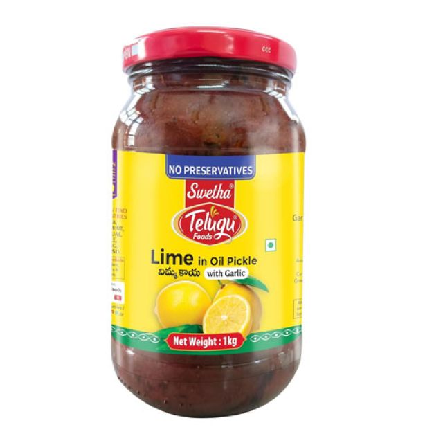 1Kg Swetha Telugu Foods Lime in Oil Pickle