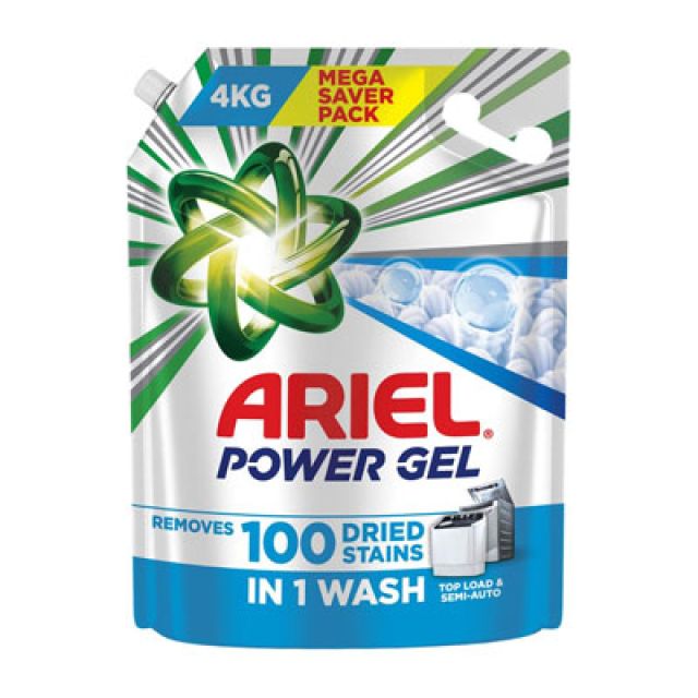 Ariel Power Gel Liquid Detergent for Top Load & Semi Auto – 4kg