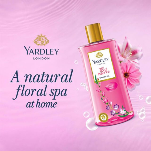 250ml yardley london floral essence shower gel - Iris & Violet