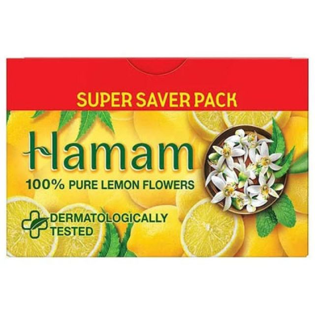 Hamam Pure Lemon Flower Bathing Soap Set of 3 x 150g