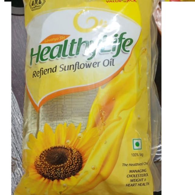 Healthy life Refined Sunflower Oil 1L(845ml)