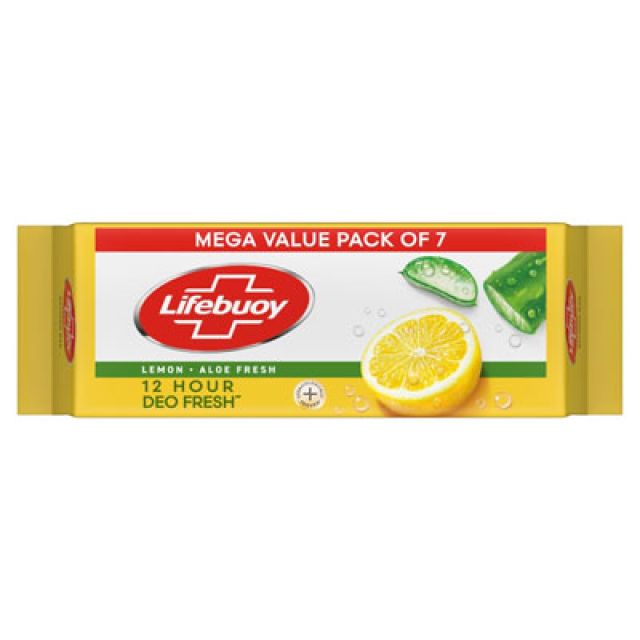 Lifebuoy Lemon Fresh Soap 125 g (Buy 5 Get 2 Free)