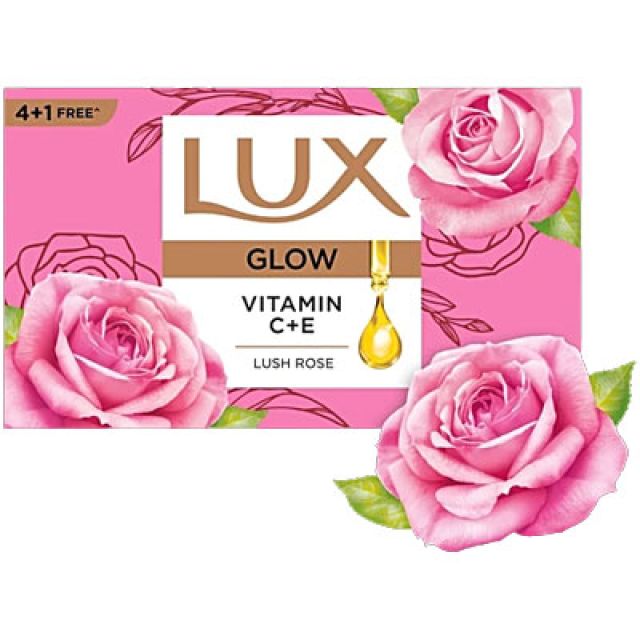 Pack of 3 Lux Radiant Glow Rose Bathing Soap 150g