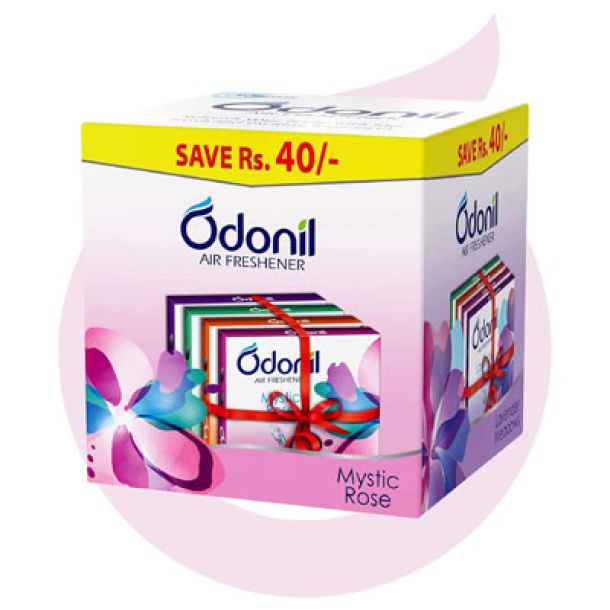 Odonil Bathroom Air Freshener Blocks 192g (48g x 4)
