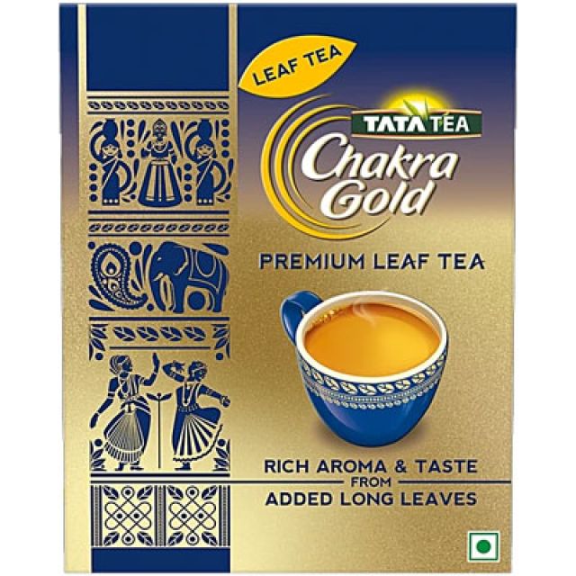Tata Tea Chakra Gold Premium Leaf, Rich Aroma & Taste, Black Tea With Leaf, 500 gram